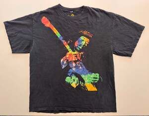 Vintage 2009 Jimi Hendrix Psychedelic Rock Icons Graphic T-Shirt - Large